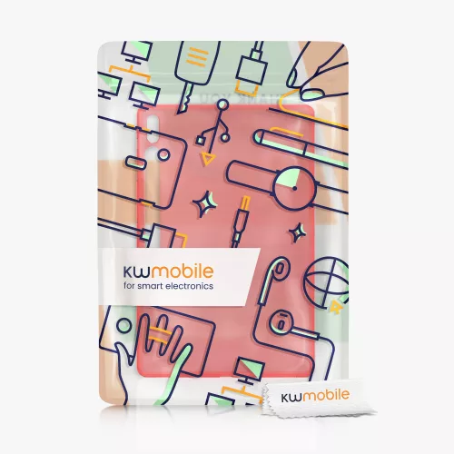 Husa pentru tableta Samsung Galaxy Tab S8 Plus/Galaxy Tab S7 Plus, Kwmobile, Rosu, Silicon, 52921.09