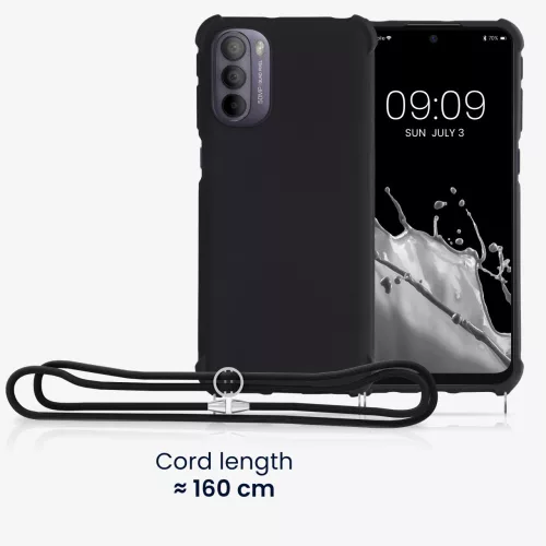 Husa Motorola Moto G41 / Moto G31, Silicon, Negru, 56997.01