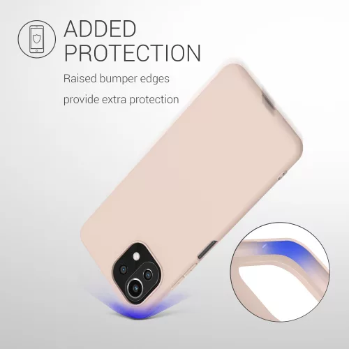Husa Xiaomi Mi 11 Lite 5G, Silicon, Crem, 54726.225