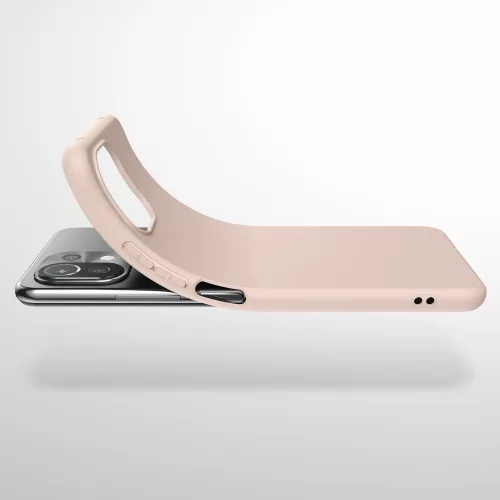 Husa Xiaomi Mi 11 Lite 5G, Silicon, Crem, 54726.225