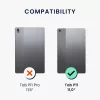Husa pentru tableta Lenovo Tab P11, Kwmobile, Rosu/Negru, Textil, 55710.20