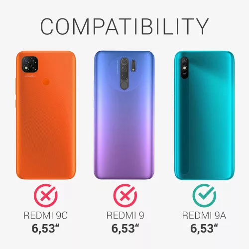 Husa Xiaomi Redmi 9A/Redmi 9AT, Silicon, Transparent/Roz, 57092.02