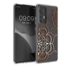 Husa Xiaomi 12/12X, Silicon, Transparent/Roz, 57097.02