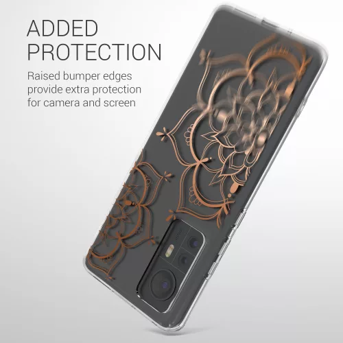Husa Xiaomi 12/12X, Silicon, Transparent/Roz, 57097.02