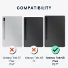 Set 2 Folii de protectie pentru tableta Samsung Galaxy Tab S8 Plus , Kwmobile, Transparent, Plastic, 57131.1