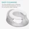 Reductor toaleta copii Navaris, cu capac si manere, 36x32x18 cm, antialunecare, gri, polipropilena/PVC