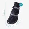 Papuci antiderapanti pentru caini Navaris marimea S, Negru,Textil, 57209.1
