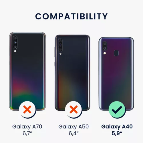 Husa Samsung Galaxy A40, Silicon, Alb, 48547.48