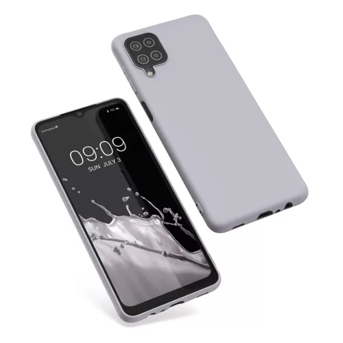 Husa Samsung Galaxy A12, Silicon, Gri, 54048.192