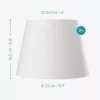 Set 2 Abajururi, E27, Alb/Argintiu, Navaris, 53997.02.42