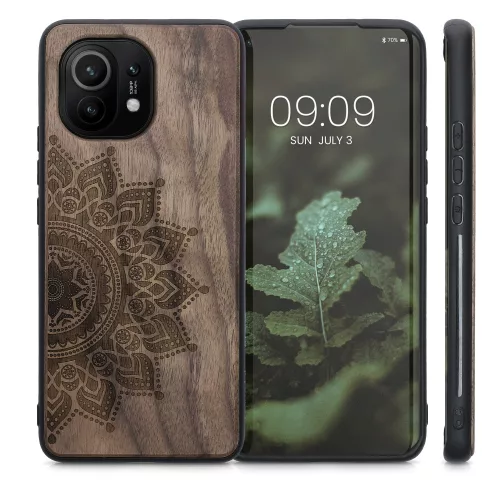 Husa Xiaomi Mi 11, Lemn, Maro, 54662.07