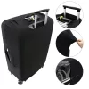 Husa pentru troler marime L, Kwmobile, Negru/Alb, Lycra, 45230.3.03