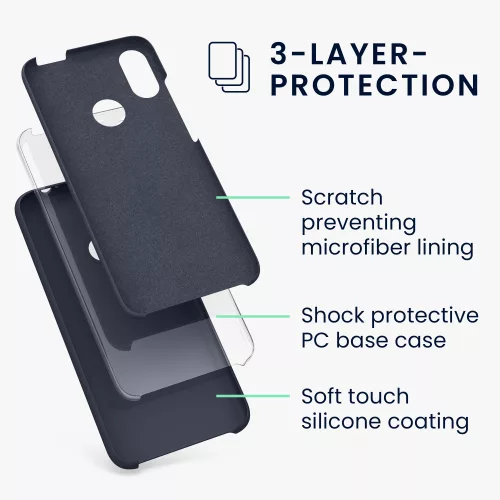 Husa Xiaomi Redmi Note 7/Redmi Note 7 Pro, Silicon, Albastru, 48714.186