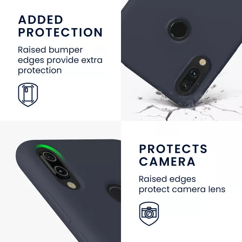 Husa Xiaomi Redmi Note 7/Redmi Note 7 Pro, Silicon, Albastru, 48714.186