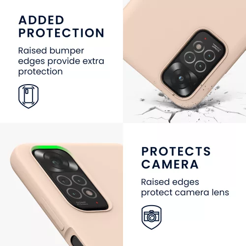 Husa Xiaomi Redmi Note 11/Redmi Note 11s, Silicon, Crem, 57372.225