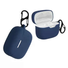   Husa pentru casti JBL 230NC TWS, Kwmobile, Albastru, Silicon, 57412.04