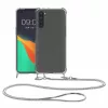Husa OnePlus Nord, Silicon, Transparent/Argintiu, 57454.35