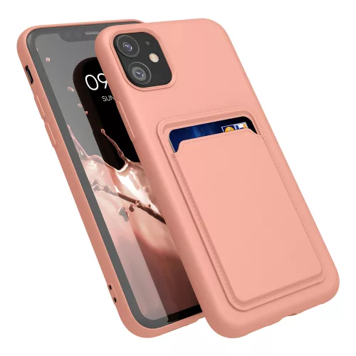 Husa Apple iPhone 11, Silicon, Roz, 55114.199
