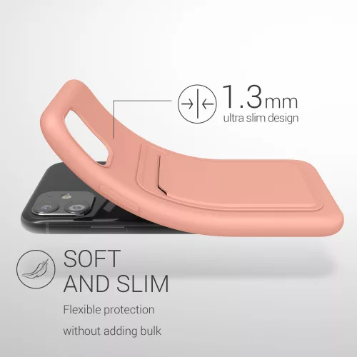 Husa Apple iPhone 11, Silicon, Roz, 55114.199