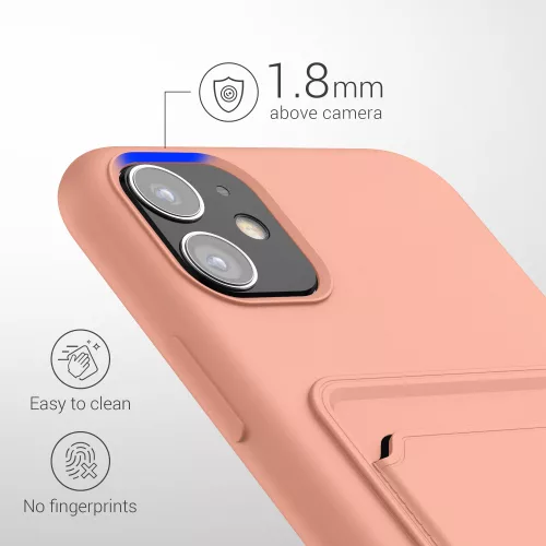 Husa Apple iPhone 11, Silicon, Roz, 55114.199