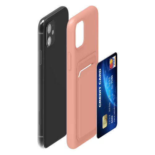 Husa Apple iPhone 11, Silicon, Roz, 55114.199