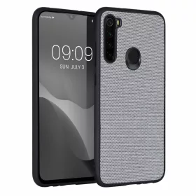 Husa Xiaomi Redmi Note 8, Textil, Gri, 57491.22