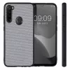 Husa Xiaomi Redmi Note 8, Textil, Gri, 57491.22