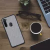 Husa Xiaomi Redmi Note 8, Textil, Gri, 57491.22