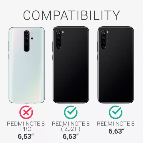 Husa Xiaomi Redmi Note 8, Textil, Gri, 57491.22