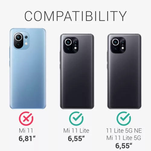 Husa Xiaomi Mi 11 Lite 5G/11 Lite 5G NE, Textil, Gri, 57487.19