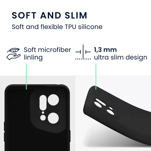 Husa OPPO Find X5 Pro, Silicon, Negru, 57631.47