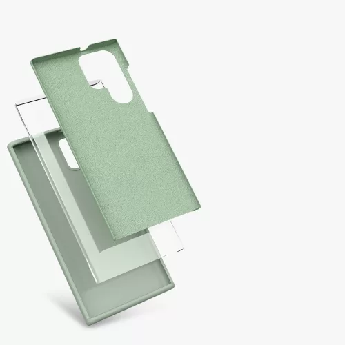 Husa Samsung Galaxy S22 Ultra, Silicon, Verde, 56765.172