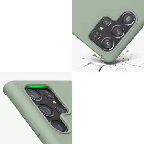 Husa Samsung Galaxy S22 Ultra, Silicon, Verde, 56765.172