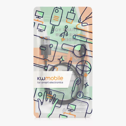 Cablu de incarcare USB pentru Oppo Watch Free, Kwmobile, Negru, Plastic, 57784.01