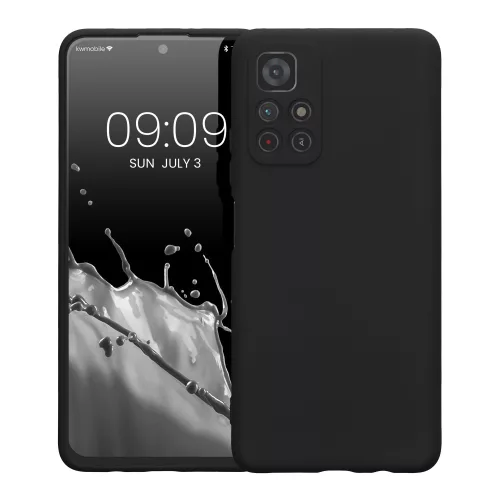 Husa Xiaomi Redmi Note 11S 5G/Poco M4 Pro 5G, Silicon, Negru, 57925.47