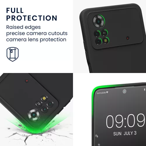 Husa Xiaomi Poco X4 Pro 5G, Silicon, Negru, 57983.47