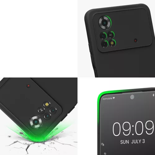 Husa Xiaomi Poco X4 Pro 5G, Silicon, Negru, 57983.47