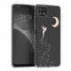 Husa Samsung Galaxy A22 5G, Silicon, Transparent/Auriu, 58363.01