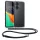 Husa Honor X7, Silicon, Transparent/Negru, 58423.01