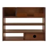 Organizator birou cu sertare Navaris, 33x24x26 cm, pentru documente si papetarie, maro, bambus