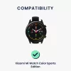 Set 2 curele pentru Xiaomi Mi Watch/Mi Watch Color Sport, Kwmobile, Negru/Albastru, Silicon, 58466.01