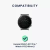 Curea pentru Huawei Watch GT 2 Pro/Watch GT 2 (46mm), Kwmobile, Negru, Silicon, 58462.01