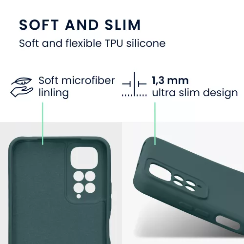 Husa Xiaomi Redmi Note 11/Redmi Note 11s, Silicon, Verde, 57918.169