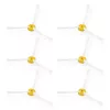 Set 6 Perii laterale pentru aspirator iRobot Roomba 700/Roomba 600/Roomba 500, Kwmobile, Alb/Galben, Plastic, 49136.02