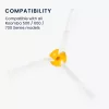 Set 6 Perii laterale pentru aspirator iRobot Roomba 700/Roomba 600/Roomba 500, Kwmobile, Alb/Galben, Plastic, 49136.02