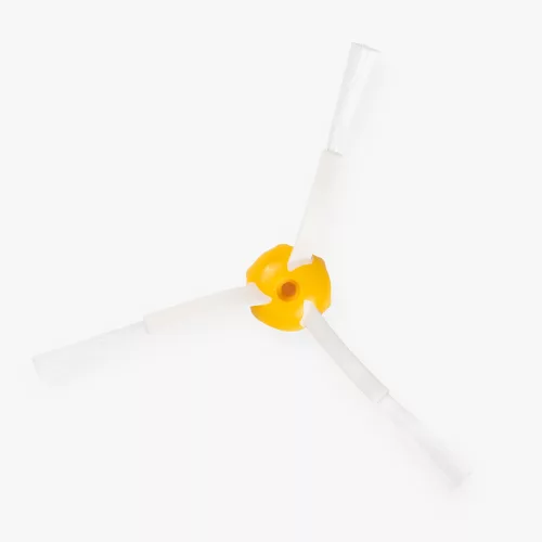 Set 6 Perii laterale pentru aspirator iRobot Roomba 700/Roomba 600/Roomba 500, Kwmobile, Alb/Galben, Plastic, 49136.02