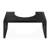 Inaltator pentru toaleta Navaris, pozitie ghemuit, antiderapant, 43.5x28x18.3 cm, negru, bambus