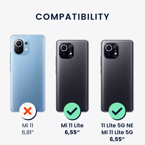Bumper Xiaomi 11 Lite 5G NE/Mi 11 Lite 5G, Silicon, Negru, 57718.01