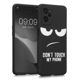 Husa Realme 9i, Silicon, Negru/Alb, 58694.01