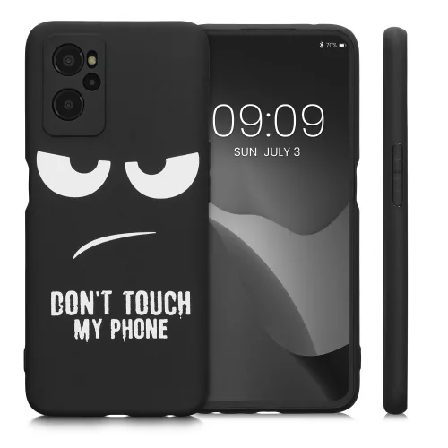 Husa Realme 9i, Silicon, Negru/Alb, 58694.01